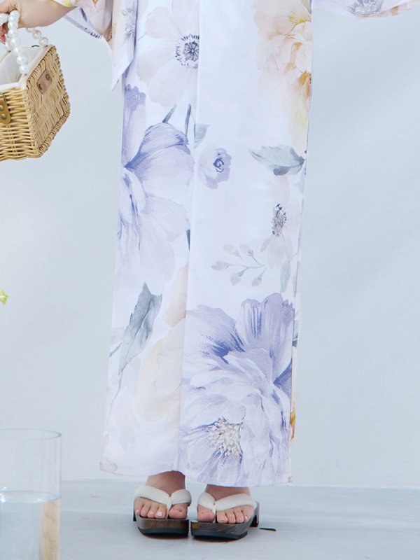 画像15: 【即日発送】シャーベットフラワー牡丹浴衣【浴衣３点セット 浴衣/帯/下駄】[YMT]