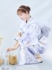 画像3: 【即日発送】シャーベットフラワー牡丹浴衣【浴衣３点セット 浴衣/帯/下駄】OBI-g-500-kj-8-GY / HIMO-900-yn-5-IV / HEKO-800-sb-5-WH / YA-1079-kj-6-W / GETA-01-kj-3-IV/ [YMT]