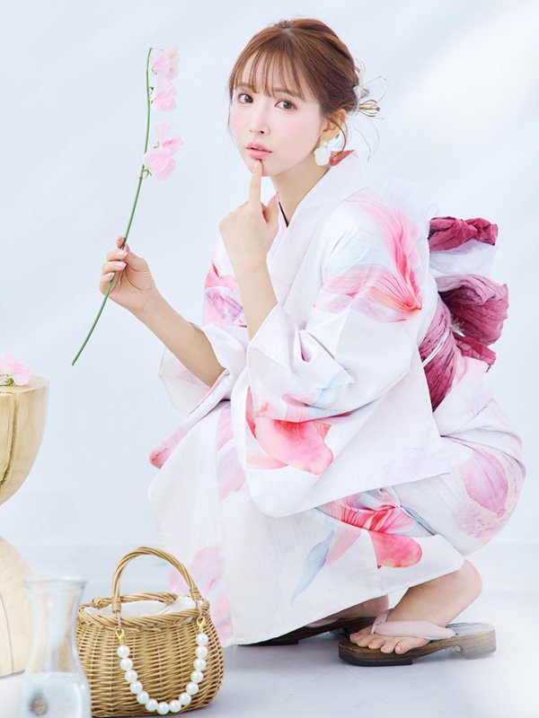 画像13: 【即日発送】ニュアンスピンク金魚浴衣【浴衣３点セット 浴衣/帯/下駄】[YMT]