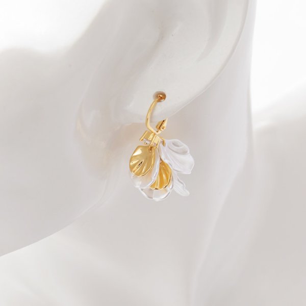 画像4: 【アクセサリー：ピアス】フラワーモチーフピアス【Fサイズ/1カラー】[YMT]