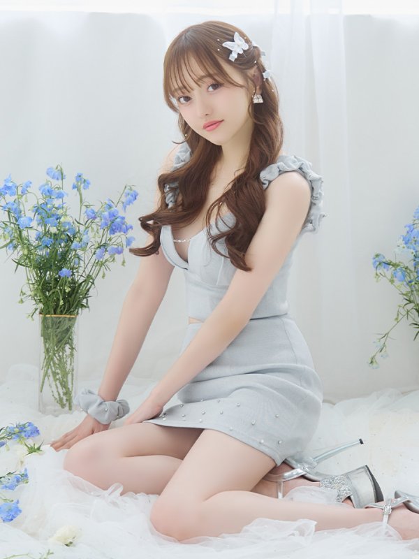 画像5: XSサイズあり【PURESS/ピュアレス】デザインショルダー/ バストタック/ チェーン/ ビジュー/ セパレート/ タイト/ マイクロミニ/ ミニドレス/ キャバドレス[OF5]