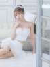 画像18: XSサイズあり【PURESS/ピュアレス】パールショルダー/ レースアップ/ マイクロミニ/ セパレート/ フレア/ ミニドレス/ キャバドレス[OF5]