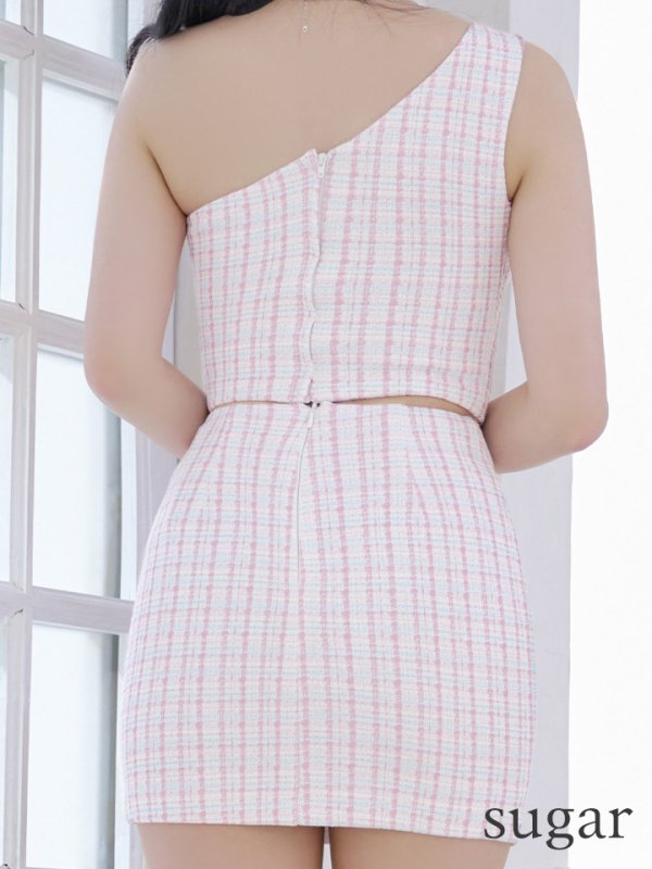 画像14: XSサイズあり【PURESS/ピュアレス】ワンショルダー/ パール/ バストカットデザイン/ マイクロミニ/ タイト/ ミニドレス/ キャバドレス[OF5]