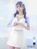 XSサイズあり【PURESS/ピュアレス】フラワービジュー/ チョーカーデザイン/ ツイード/ セパレード/ フレア/ マイクロミニ/ ミニドレス/ キャバドレス　ホワイト