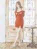 画像7: XSサイズあり【PURESS/ピュアレス】カラービジューオフショルダー/ ロングスリーブ/ 長袖/ 袖あり/ ニット/ スリットスカート/ タイト/ ミニドレス/ キャバドレス[OF5]