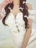 画像16: 【羽澄まり/関西コレクション着用】XSサイズあり【PURESS/ピュアレス】バストレースアップ/ オフショルダー/ パール/ ビジュー/ マイクロミニ/ ミニドレス/ キャバドレス[OF5]