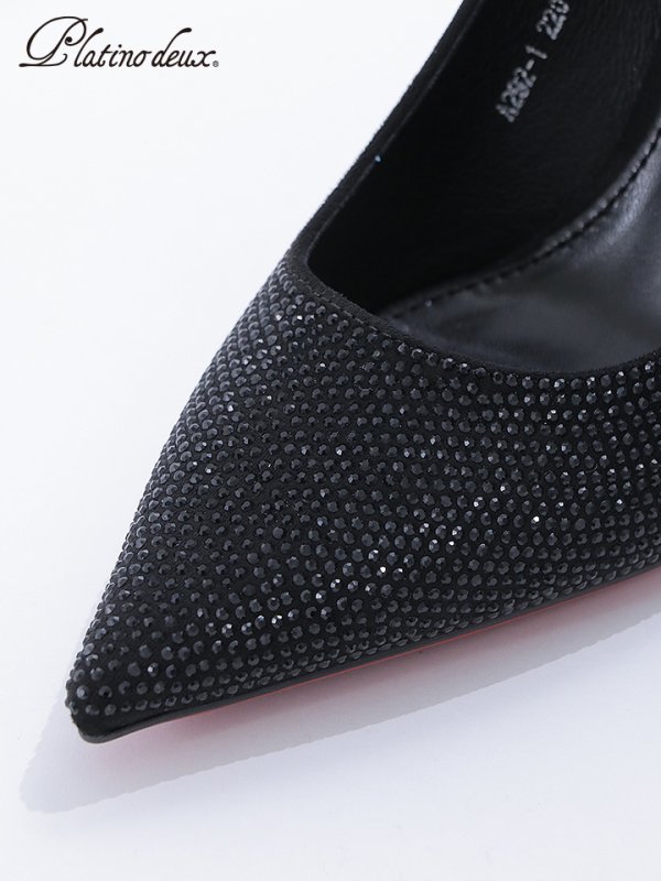 画像7: 【SALE】【COMEX】 2color/ 9cmヒール/ ラメ/ ラインストーン/ 極細ピンヒール/ ポインテッドトゥ/ ハイヒール/ パンプス[OF02]