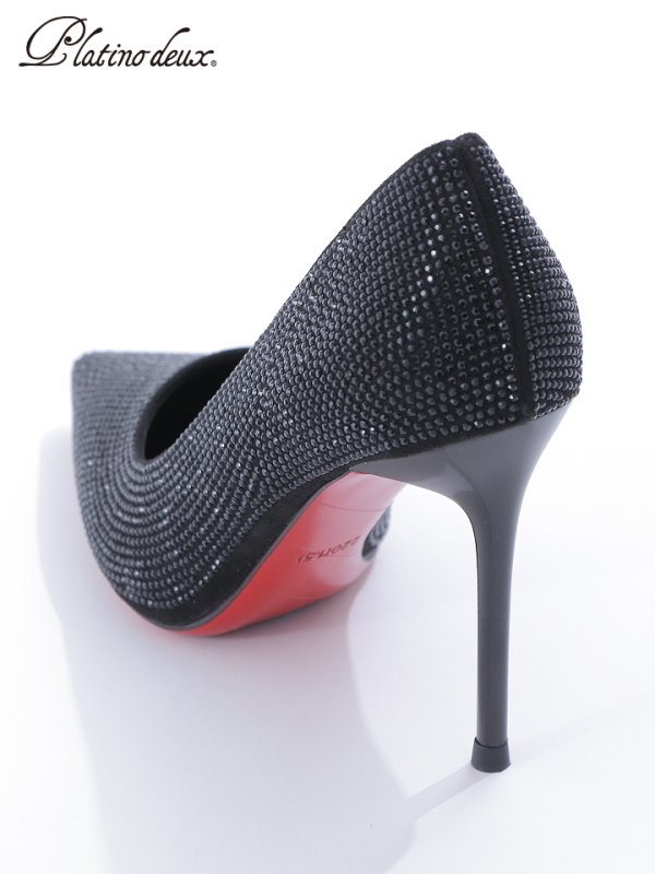 画像9: 【SALE】【COMEX】 2color/ 9cmヒール/ ラメ/ ラインストーン/ 極細ピンヒール/ ポインテッドトゥ/ ハイヒール/ パンプス[OF02]