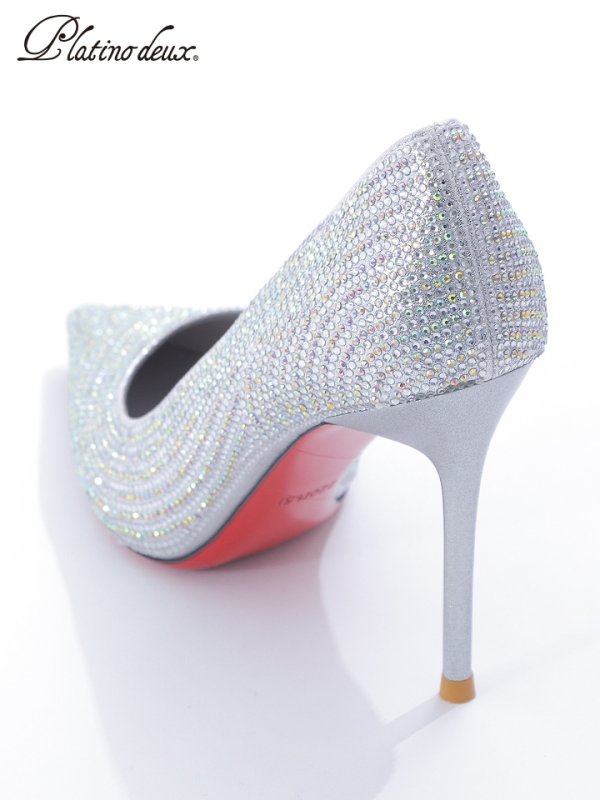 画像17: 【SALE】【COMEX】 2color/ 9cmヒール/ ラメ/ ラインストーン/ 極細ピンヒール/ ポインテッドトゥ/ ハイヒール/ パンプス[OF02]