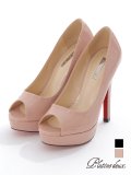 【COMEX】 2color/ 12.5cmヒール/ プラチナドゥ パンプス/ エナメル/ ハイヒール/ オープントゥ/ ピンヒール/ ポインテッドトゥ/ プラットフォーム/ パンプス[OF02]