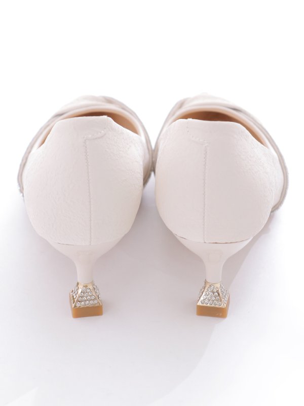 画像4: 【COMEX】 2color/ 5.5cmヒール/ クロスデザイン/ ラインストーン/ ピンヒール/ ポインテッドトゥ/ パンプス[OF02]