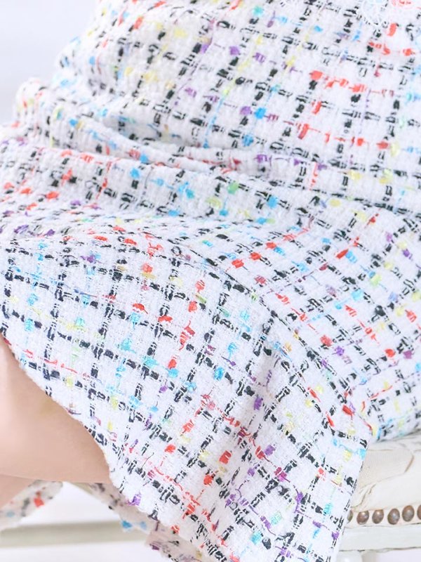 画像3: 【Donia Quinn / ドニアクイーン】 ツイード/ レーススリーブ/ 袖あり/ Aライン/ ワンピース/ ミニドレス/ キャバドレス[OF05]