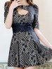画像19: XS-Lサイズあり【Donia Quinn / ドニアクイーン】 総レース/ バストカット/ 袖あり/ パフスリーブ/ ボタンデザイン/ ボックスプリーツ/ ミニドレス/ キャバドレス[OF05]