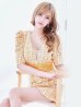 画像4: XS-Lサイズあり【Donia Quinn / ドニアクイーン】 チェックツイード/ フラワーレース/ 袖あり/ 半袖/ パフスリーブ/ マーメイド/ ミニドレス/ キャバドレス[OF05]