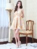 画像15: XS-Lサイズあり【Donia Quinn / ドニアクイーン】 立体フラワー/ ノースリーブ/ シアー/ ストレッチ/ Aライン/ フレア/ ミニドレス/ キャバドレス[OF05]