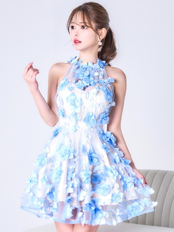 ベビーブルークリーム モデル:ゆめ 身長:160cm 着用サイズ:8号(Sサイズ)