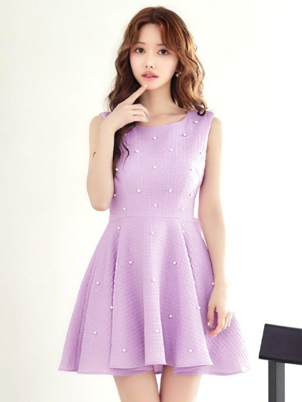 ラベンダー モデル：ゆめ　身長：160cm:8号(Sサイズ)