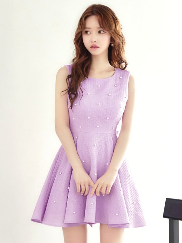 ラベンダー モデル：ゆめ　身長：160cm:8号(Sサイズ)