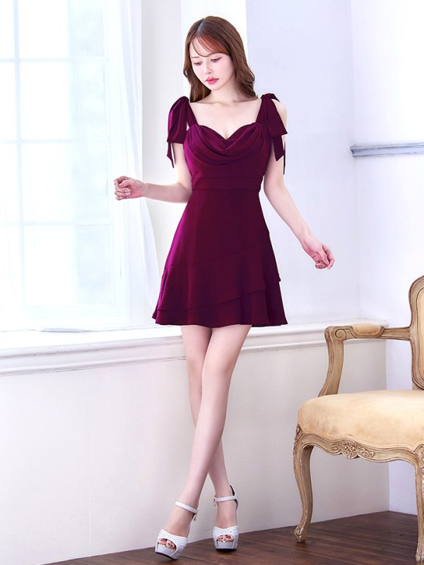 バーガンディ モデル：ゆめ　身長：160cm：8号(Sサイズ)