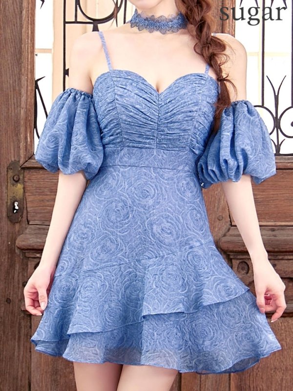 ブルー　 モデル：ゆめ　身長：160cm　着用サイズ：8号(Sサイズ)