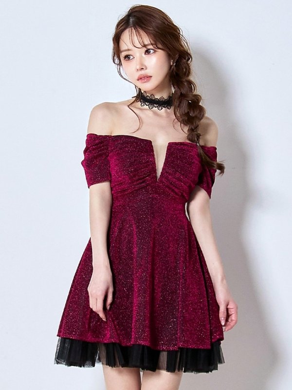 ブラックバーガンディ モデル：ゆめ　身長：160cm：8号(Sサイズ)