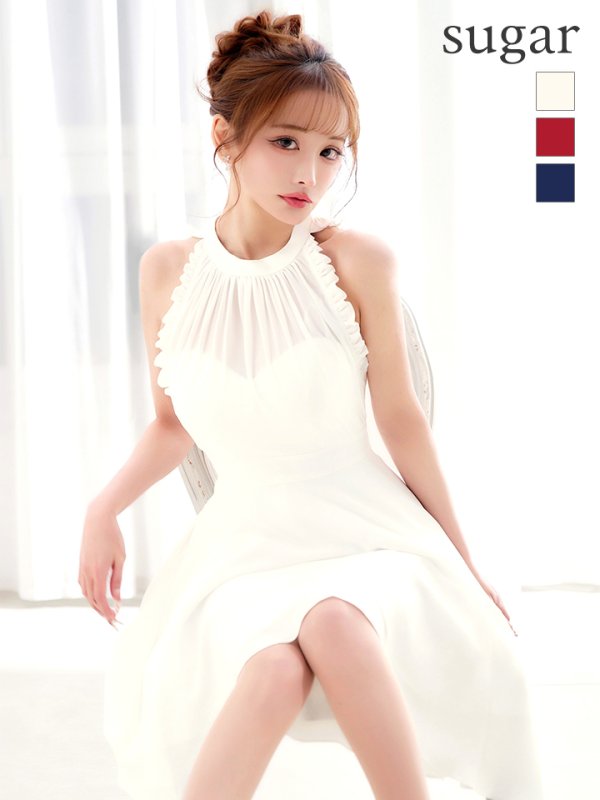 アイボリー　モデル：真優川咲　身長：158cm　着用サイズ：8号(Sサイズ)