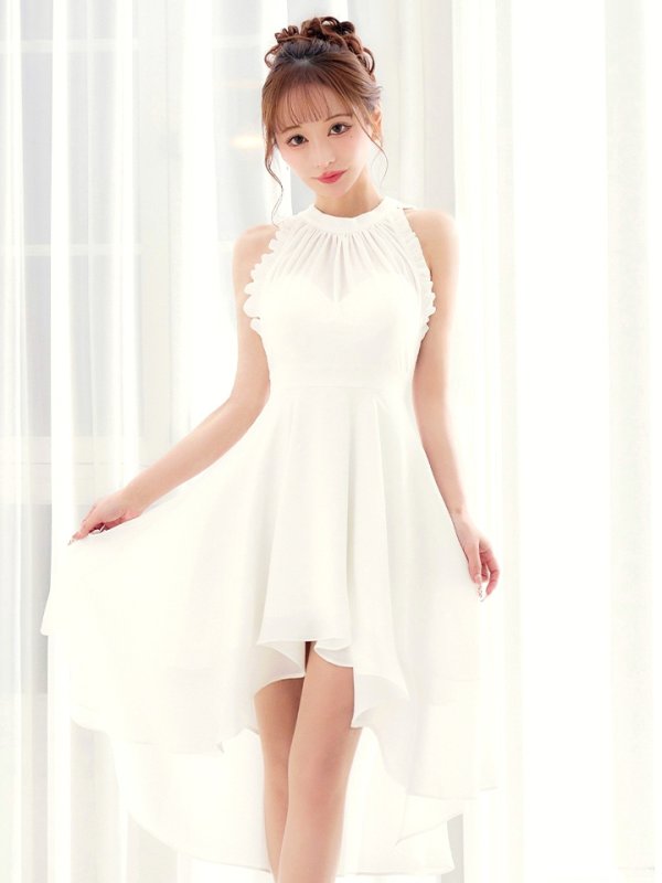 アイボリー　モデル：真優川咲　身長：158cm　着用サイズ：8号(Sサイズ)