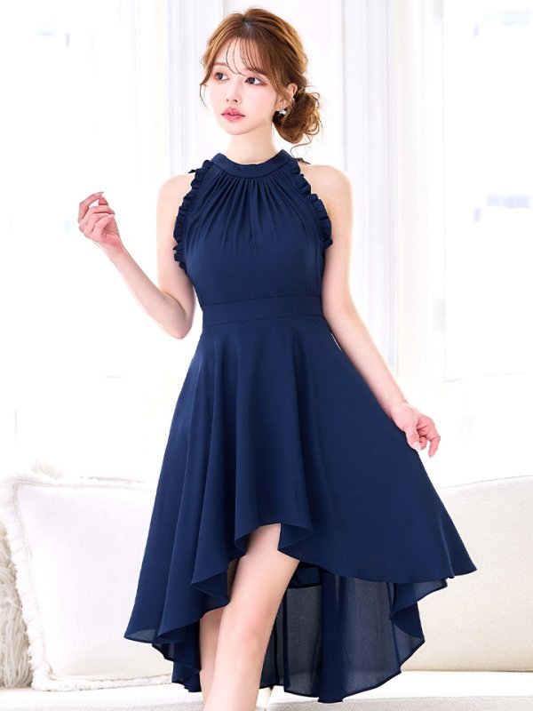 ネイビー　モデル：ゆめ　身長：160cm　着用サイズ：8号(Sサイズ)