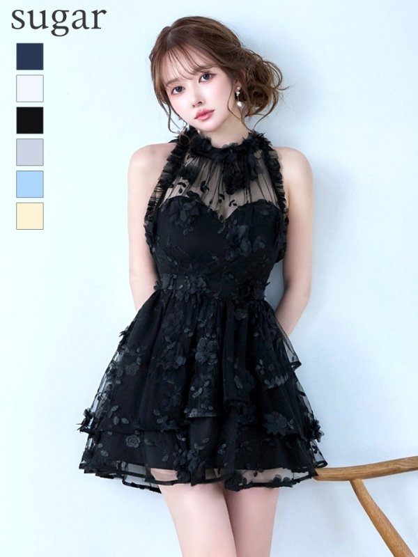 ブラック　モデル：ゆめ　身長：160cm　着用サイズ：8号(Sサイズ)