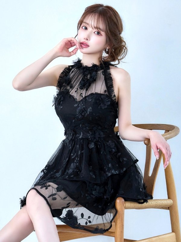 ブラック　モデル：ゆめ　身長：160cm　着用サイズ：8号(Sサイズ)