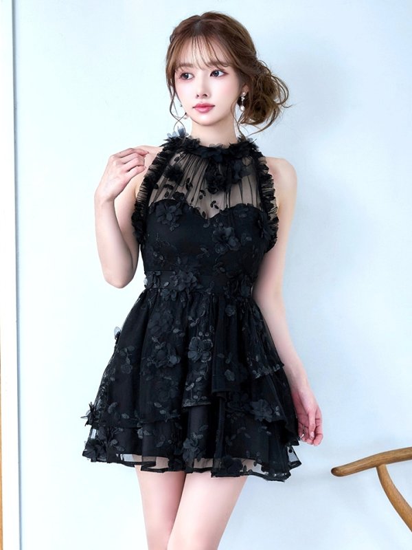 ブラック　モデル：ゆめ　身長：160cm　着用サイズ：8号(Sサイズ)