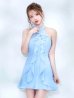 パウダーブルー　モデル：ゆめ　身長：160cm　着用サイズ：8号(Sサイズ)
