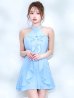 パウダーブルー　モデル：ゆめ　身長：160cm　着用サイズ：8号(Sサイズ)