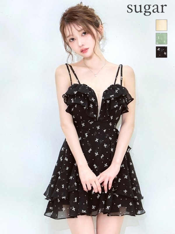 ブラック　モデル：ゆめ　身長：160cm　着用サイズ：8号(Sサイズ)