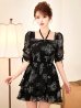 ブラックアイボリー　モデル：ゆめ　身長：160cm　着用サイズ：8号(Sサイズ)