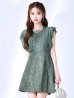 ダスティグリーン	モデル：ゆめ　身長：160cm　着用サイズ：8号(Sサイズ)