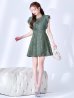 ダスティグリーン	モデル：ゆめ　身長：160cm　着用サイズ：8号(Sサイズ)