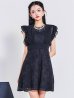 ネイビー モデル：まおちゃる　身長：158cm　着用サイズ：8号(Sサイズ)