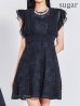 ネイビー モデル：まおちゃる　身長：158cm　着用サイズ：8号(Sサイズ)