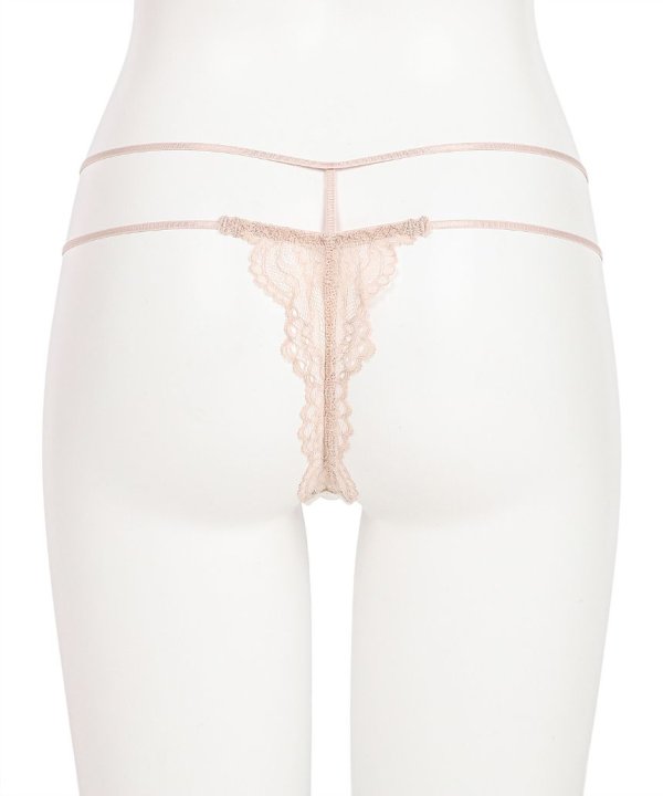 フローティングマーメイド ストレッチレース Tバック:ベビーピンク