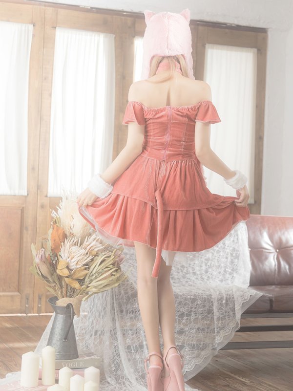 画像6: 【即日発送】さくりなちゃんコラボふわふわキャット【ハロウィンコスプレ5点セット】【S?Mサイズ/1カラー】[OF01] [RC0422SB-21rn]