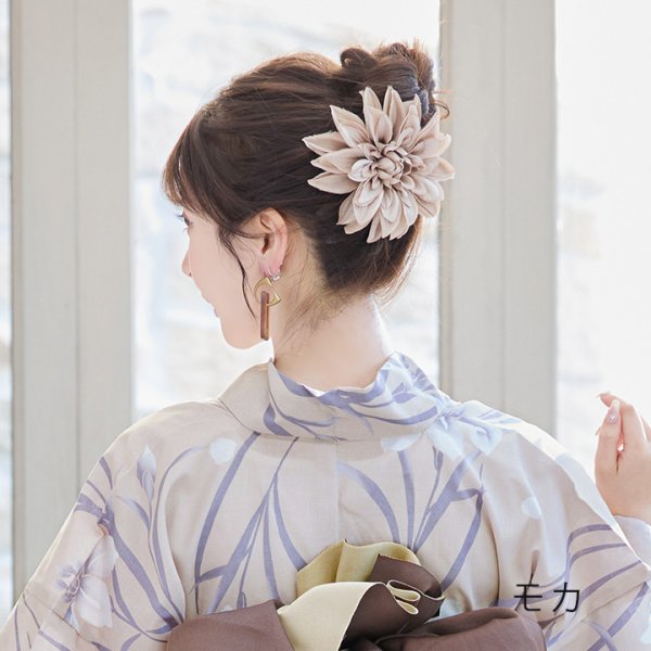 画像21: 【即日発送】ベージュ地×水仙の花浴衣 【浴衣３点セット 浴衣/帯/下駄】[YMT]