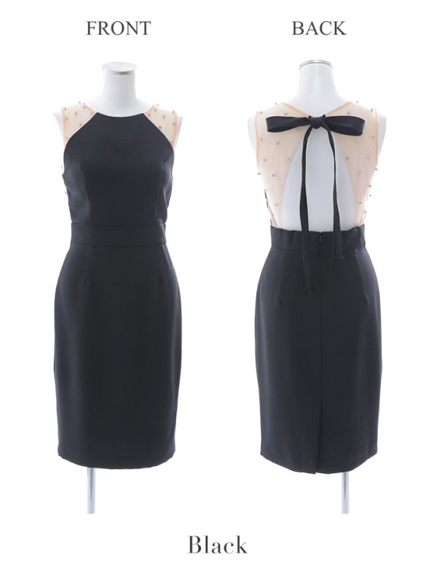 画像18: 【VELIQUE/ヴェリーク】シンプル/ ワンカラー/ シアー/ 切替/ ビジュー/ ノースリーブ/ タイト/ミニドレス/ キャバドレス【HC02】