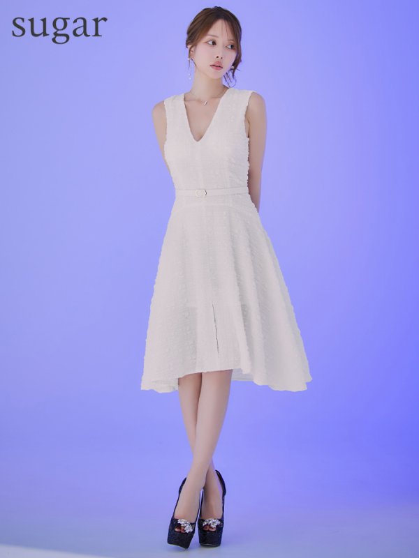 ホワイト　モデル：ゆめ　身長：160cm　着用サイズ：Sサイズ