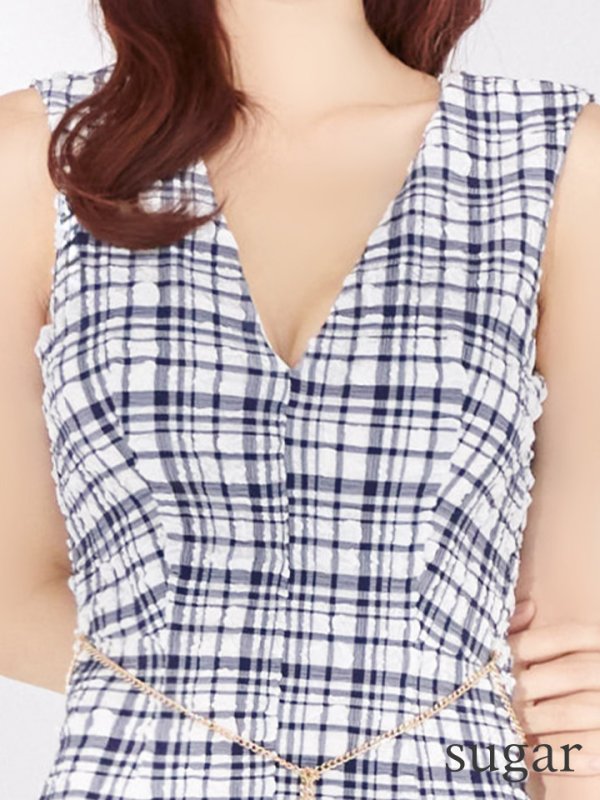 ネイビー　モデル：まりん　身長：164cm　着用サイズ：Sサイズ