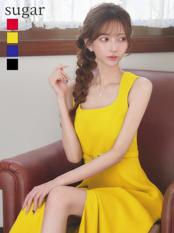 イエロー モデル：あすか 身長：170cm 着用サイズ：Sサイズ