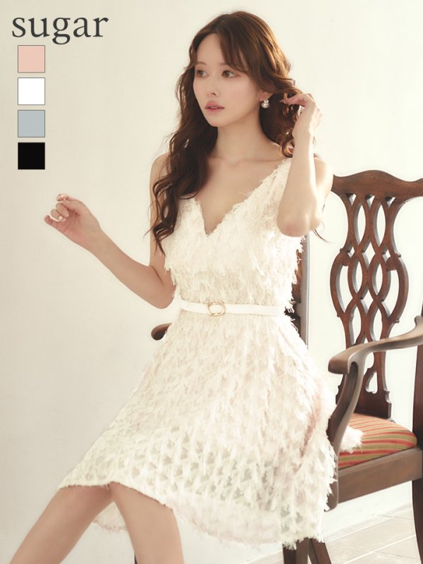 ホワイト　モデル：ゆめ　身長：160cm　着用サイズ：Sサイズ