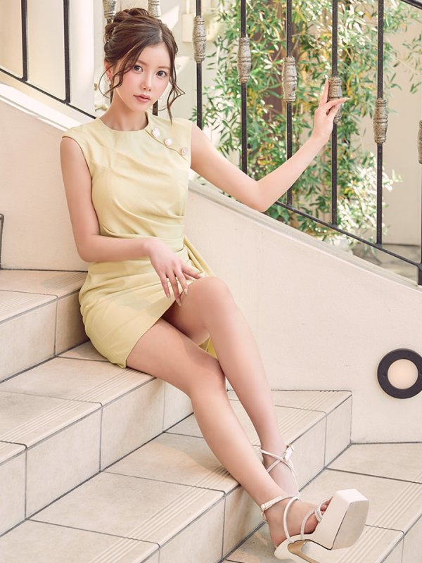 イエロー　モデル：せいは　身長：160cm　着用サイズ：Sサイズ