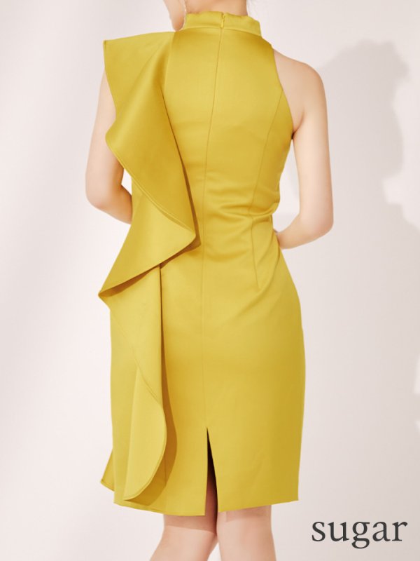 ゴールドイエロー　モデル：ゆめ　身長：160cm　着用サイズ：Sサイズ