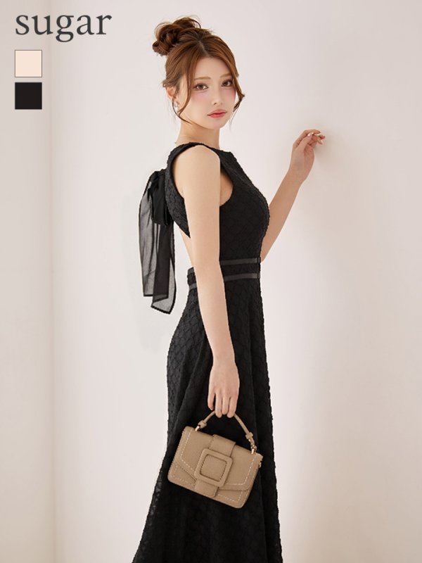 ブラック モデル：ももか　身長：156cm　着用サイズ：Sサイズ